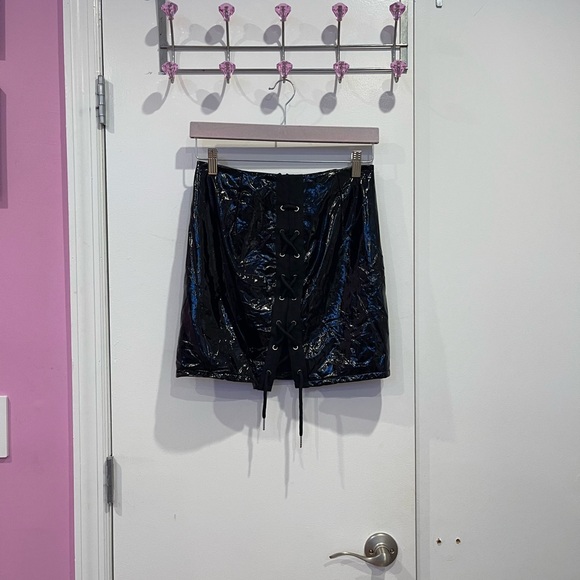 Dresses & Skirts - Leather Mini Skirt